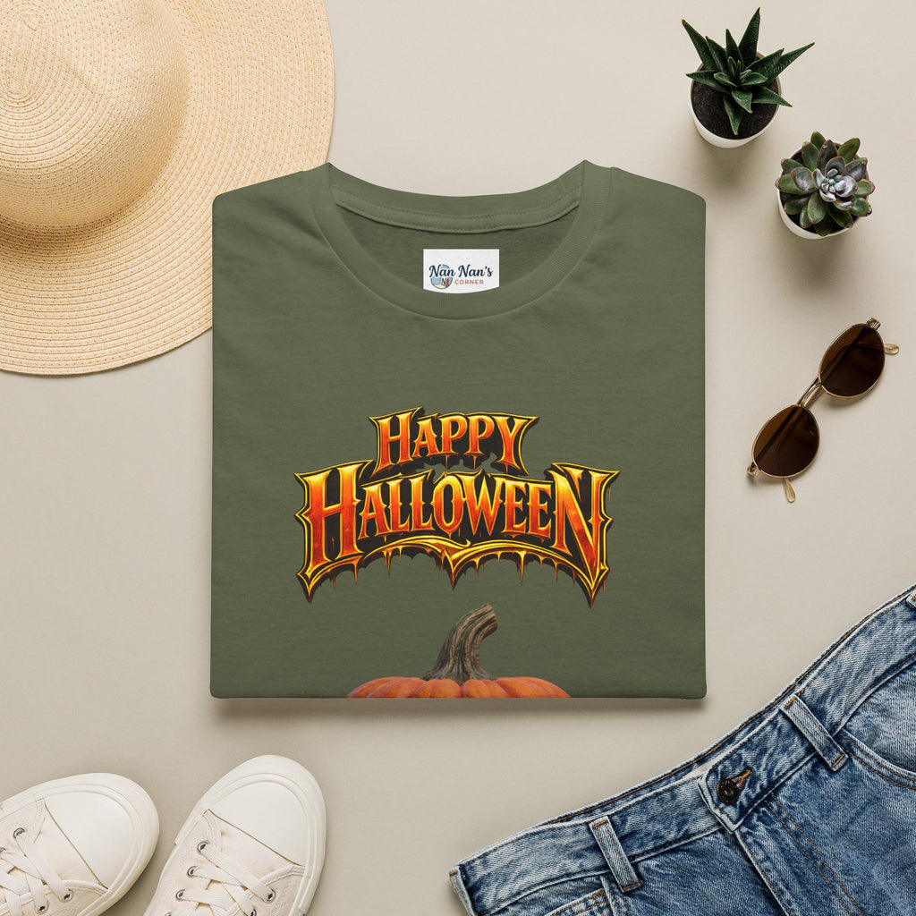Happy Halloween Pumpkin T-Shirt | Jack-O'-Lantern Graphic Tee