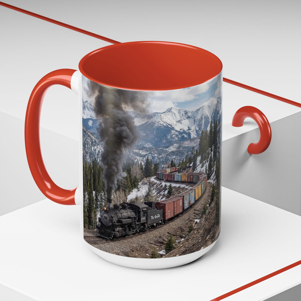 Accent Coffee Mug (11, 15oz)/Steam Train