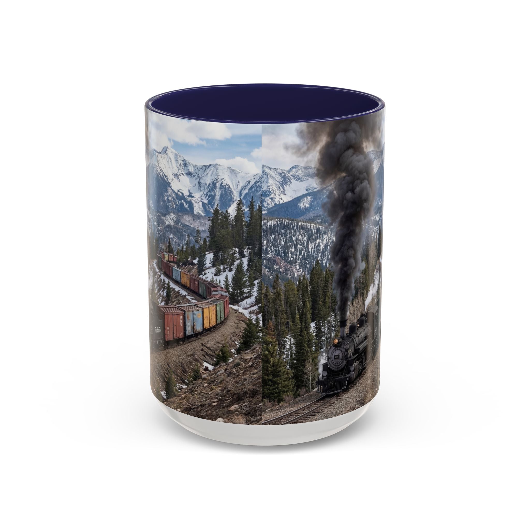 Accent Coffee Mug (11, 15oz)/Steam Train