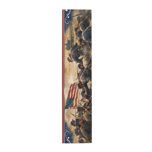 Civil War Soldiers Table Runner | Historical Battle Scene