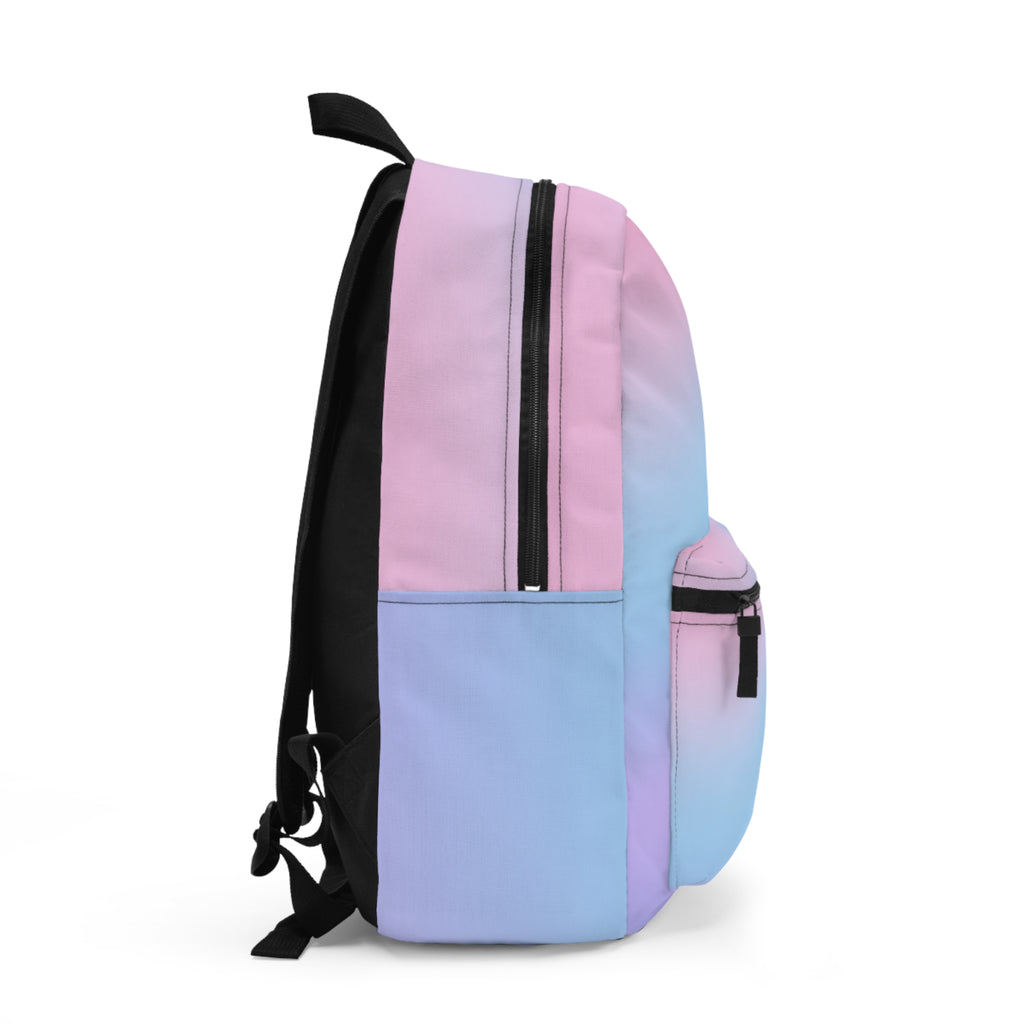 Pastel Ombre Backpack | Pink Blue Gradient School Bag