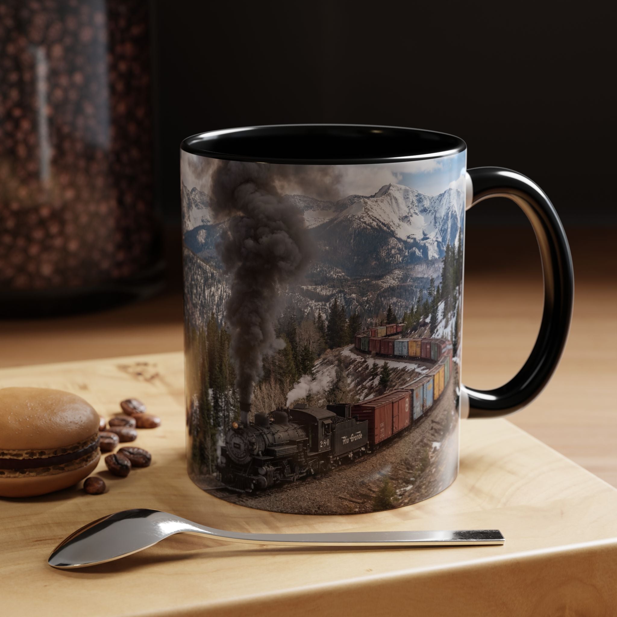 Accent Coffee Mug (11, 15oz)/Steam Train