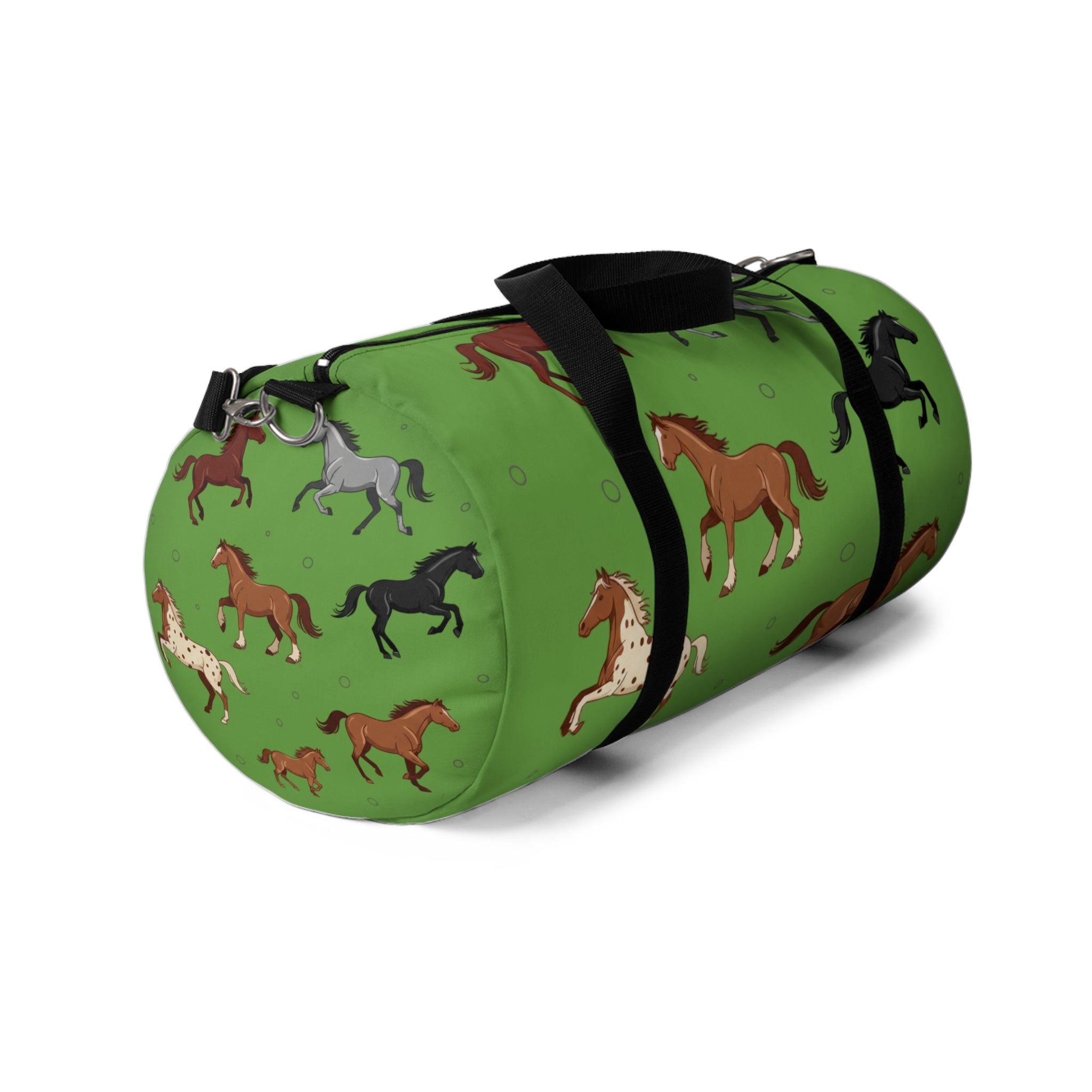 Copy of Green Equestrian Horse Pattern Duffel Bag / Travel Gym Overnight Bag