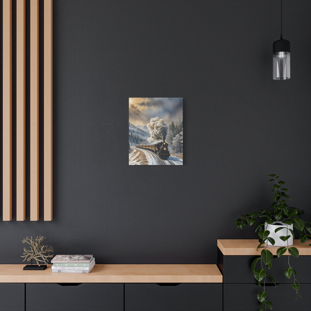 Matte Canvas, Steam Train  Stretched, 1.25"