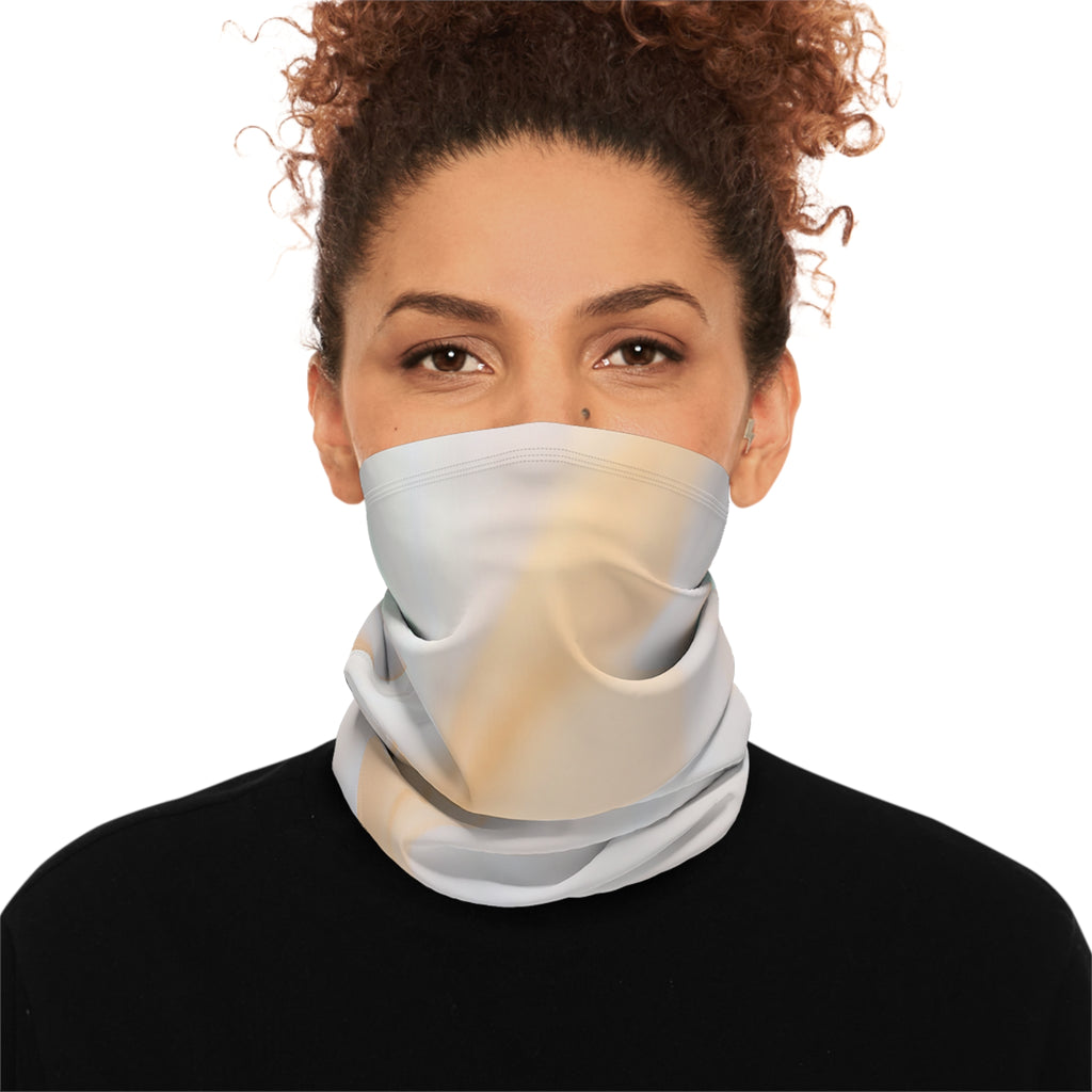 Soft Pastel Marble Neck Gaiter | Winter Neck Scarf