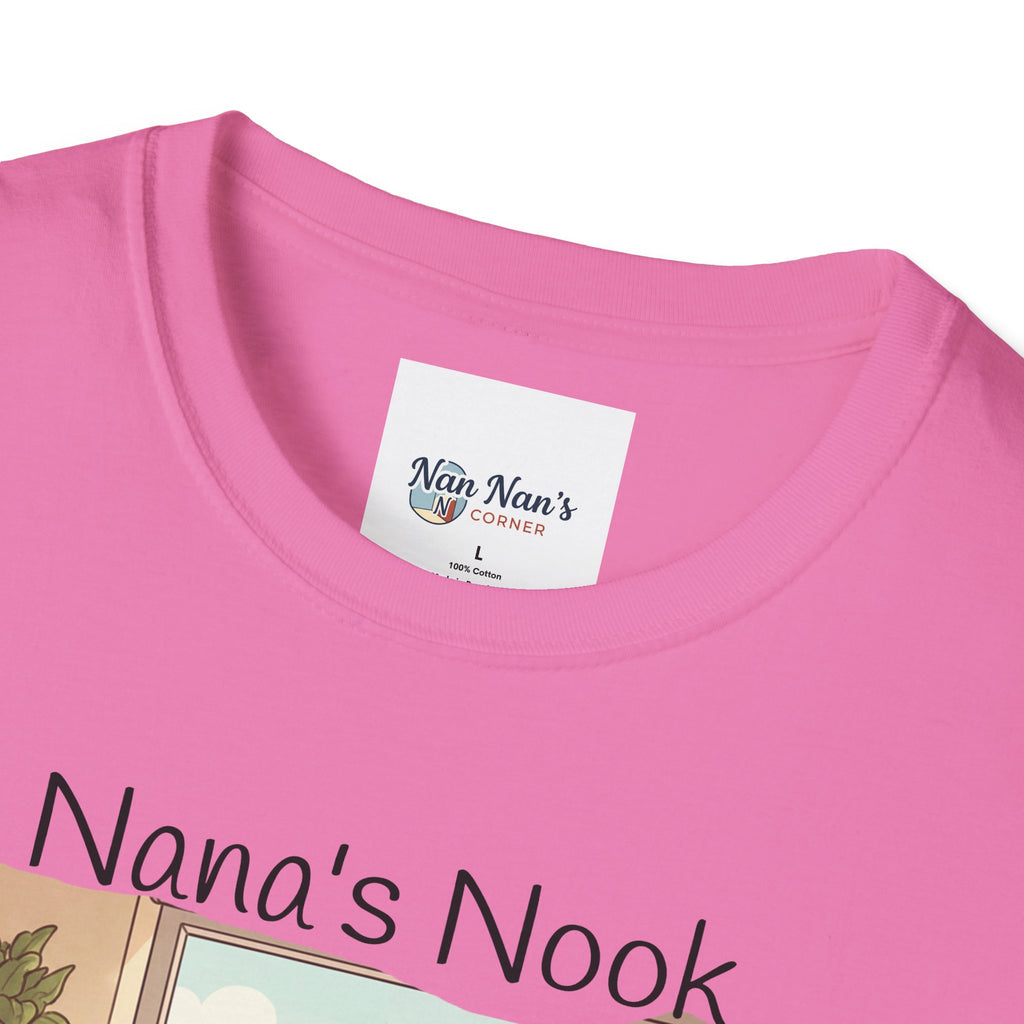 T-Shirt / "Nana's Nook: My Manager Has Whiskers" Cozy Grandma Cat Lover Tee