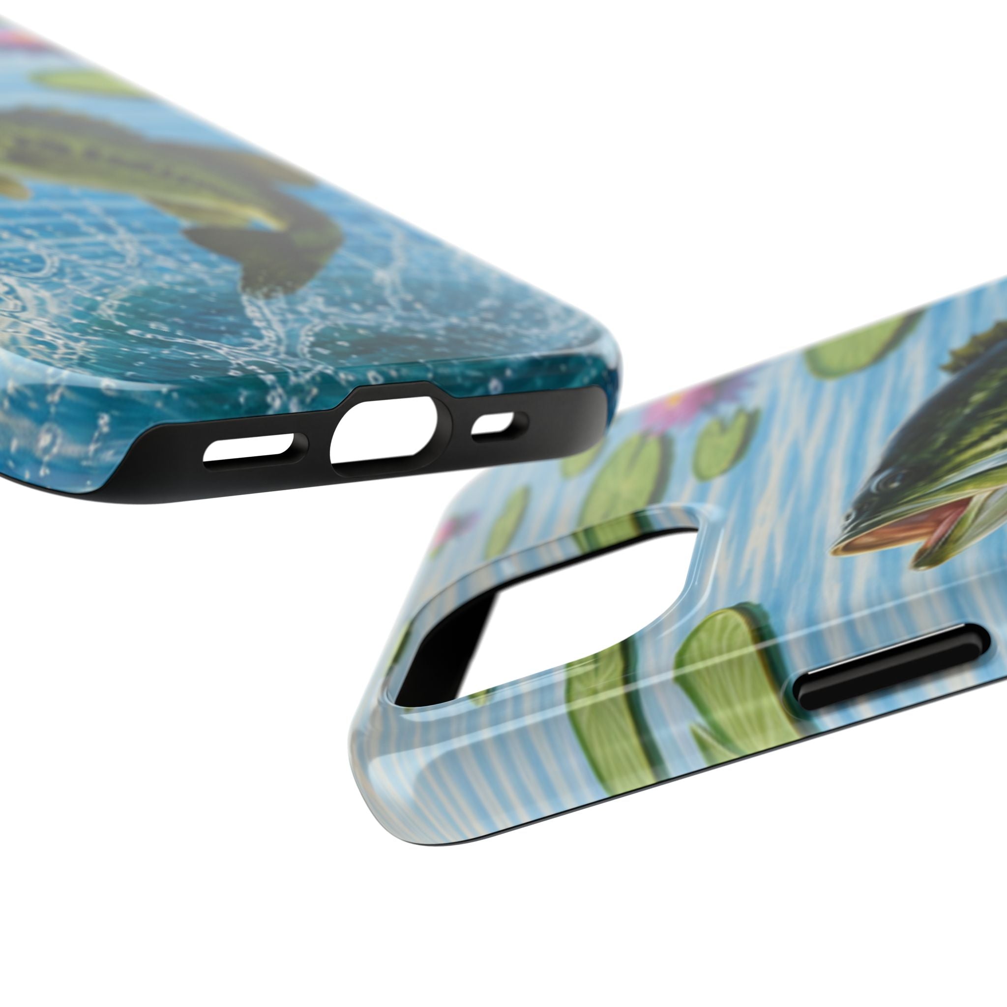 Largemouth Bass Jumping Phone Case | Tough Phone Case