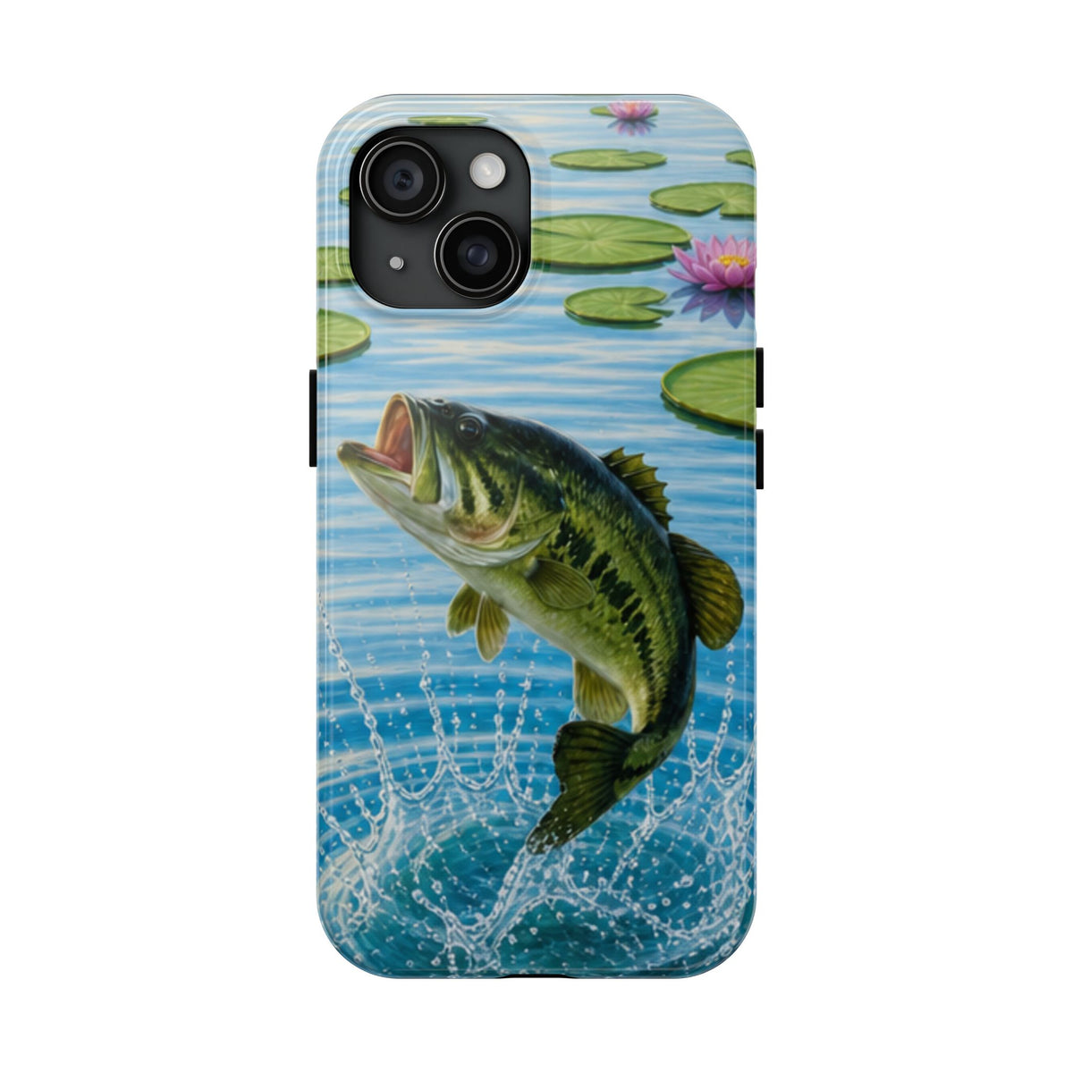 Largemouth Bass Jumping Phone Case | Tough Phone Case