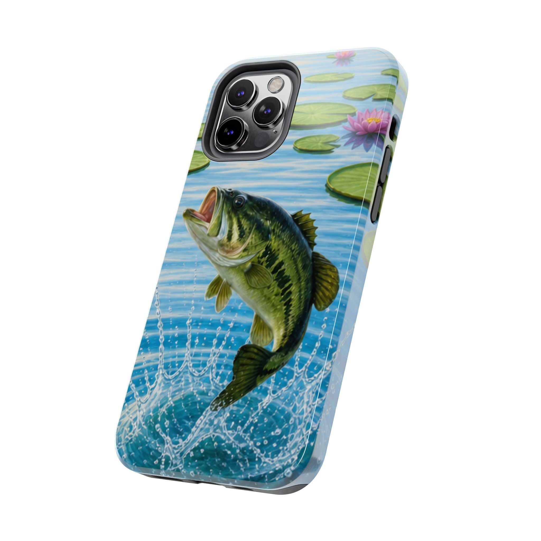 Largemouth Bass Jumping Phone Case | Tough Phone Case