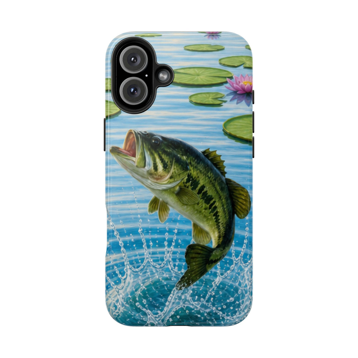 Largemouth Bass Jumping Phone Case | Tough Phone Case
