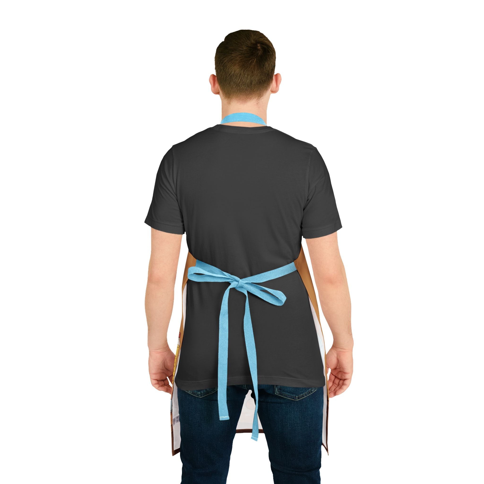 Apron Cheerful Baker Illustration | Cartoon Chef Baking, Kitchen Apron
