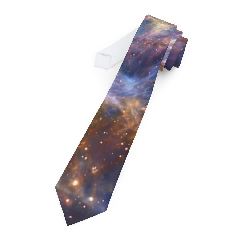 Galaxy Nebula Necktie — Cosmic Space Tie for Scientists & Star Lovers