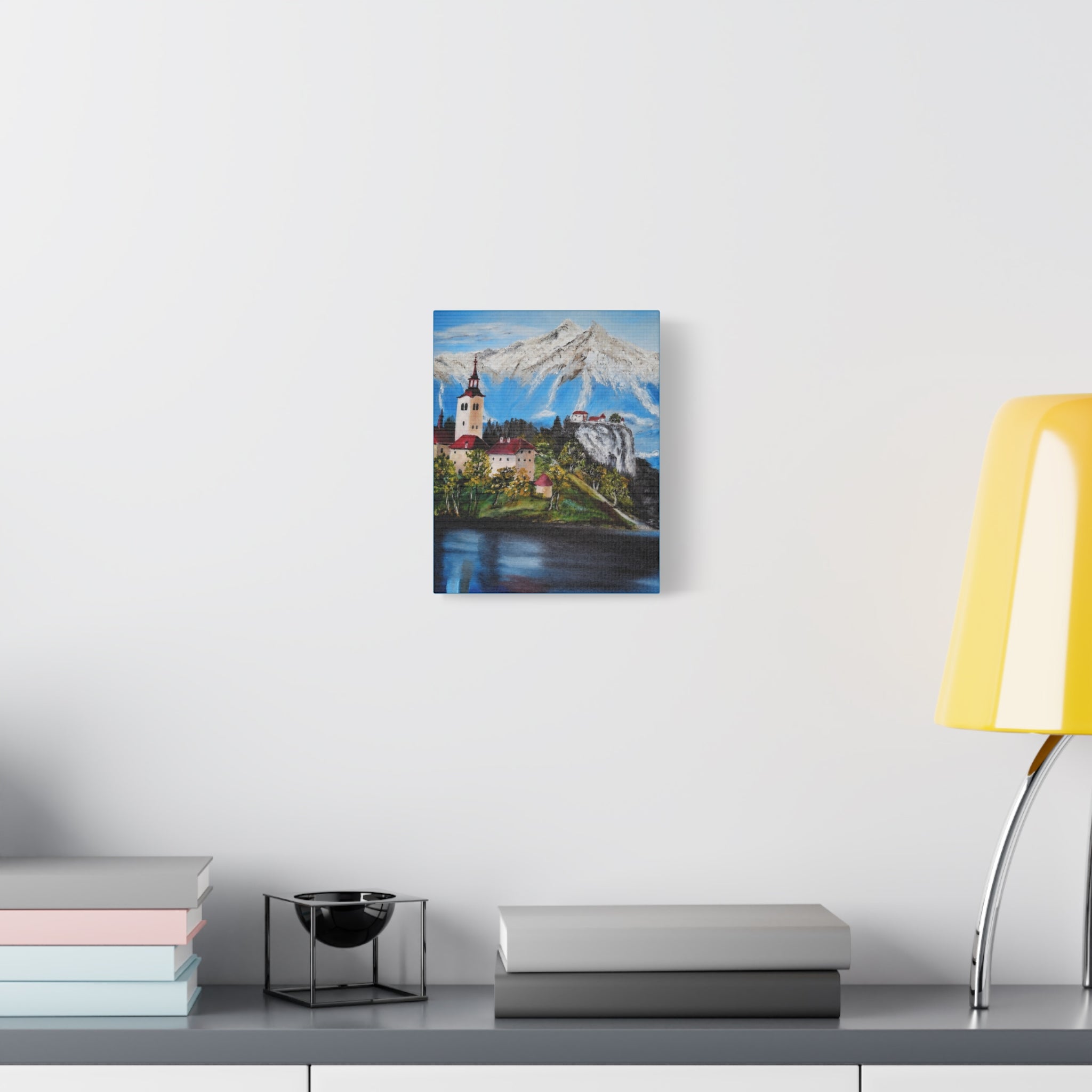 Alpine Village Landscape Canvas