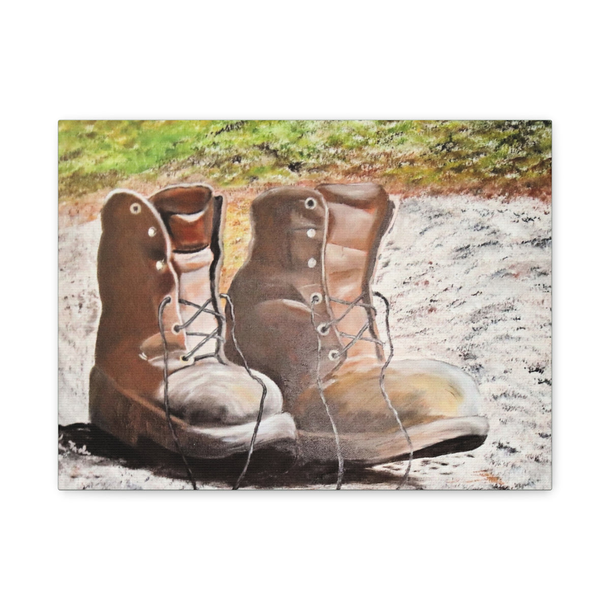 New Leather Boots/ Matte Canvas