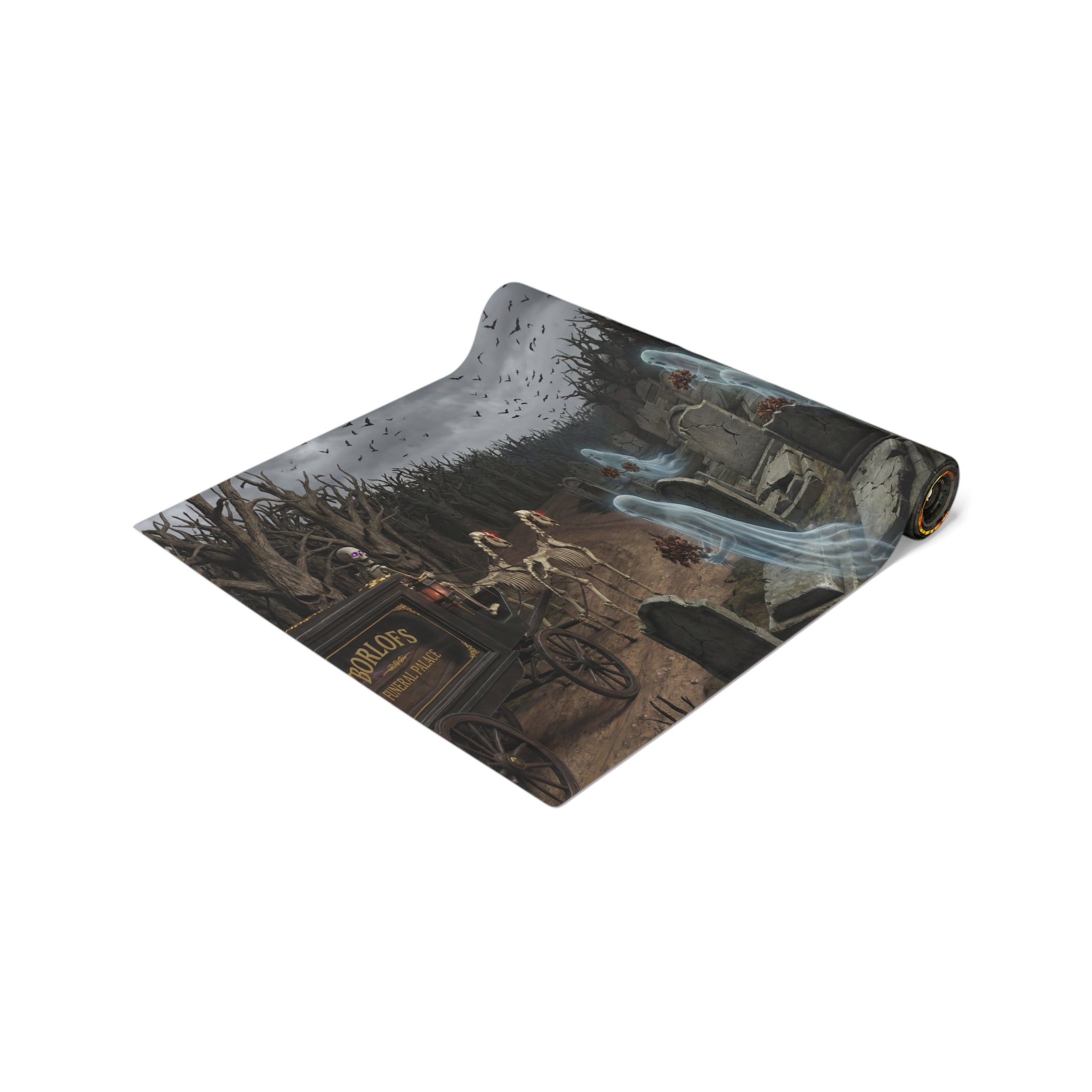 Haunted Mansion/Table Runner (Cotton, Poly)