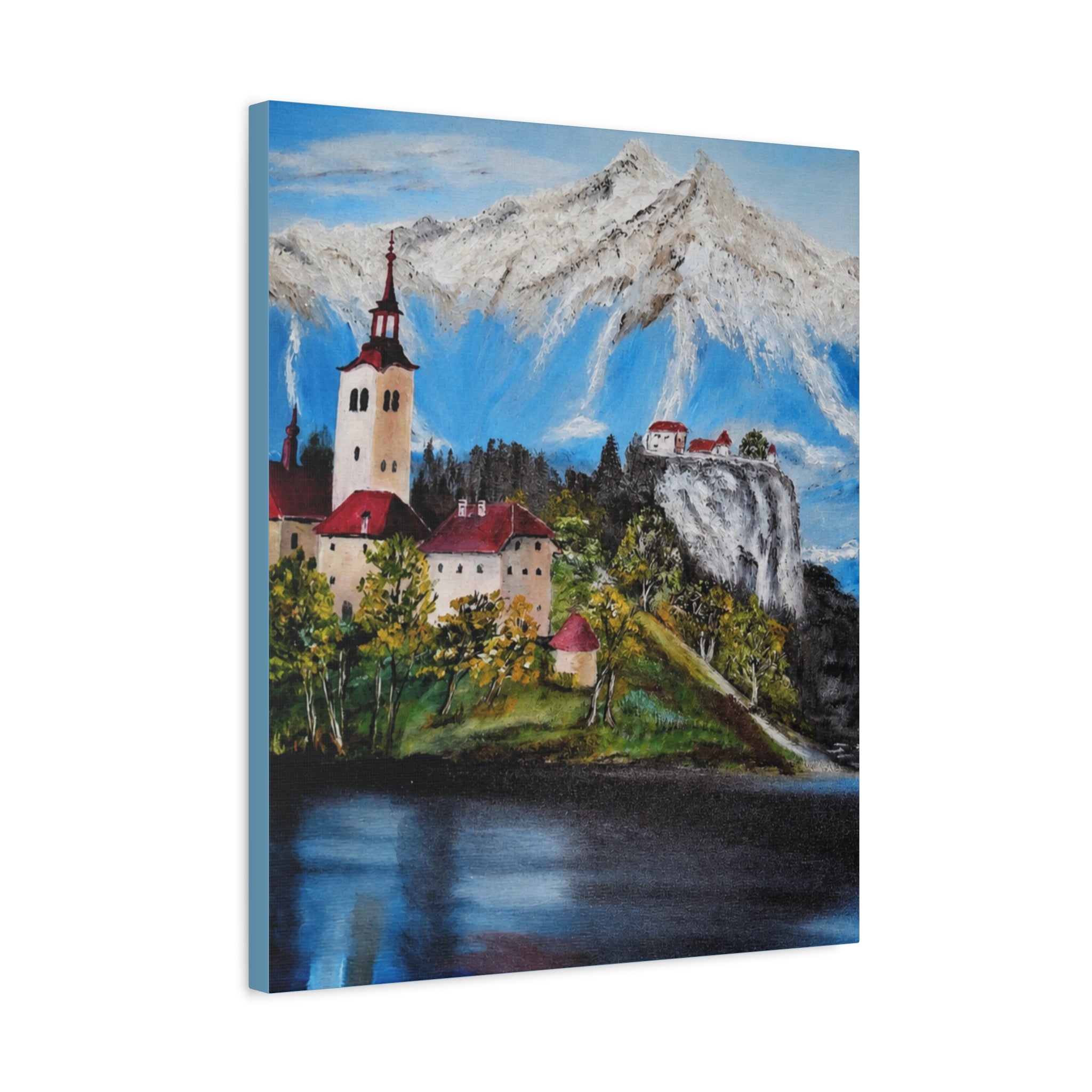 Alpine Village Landscape Canvas