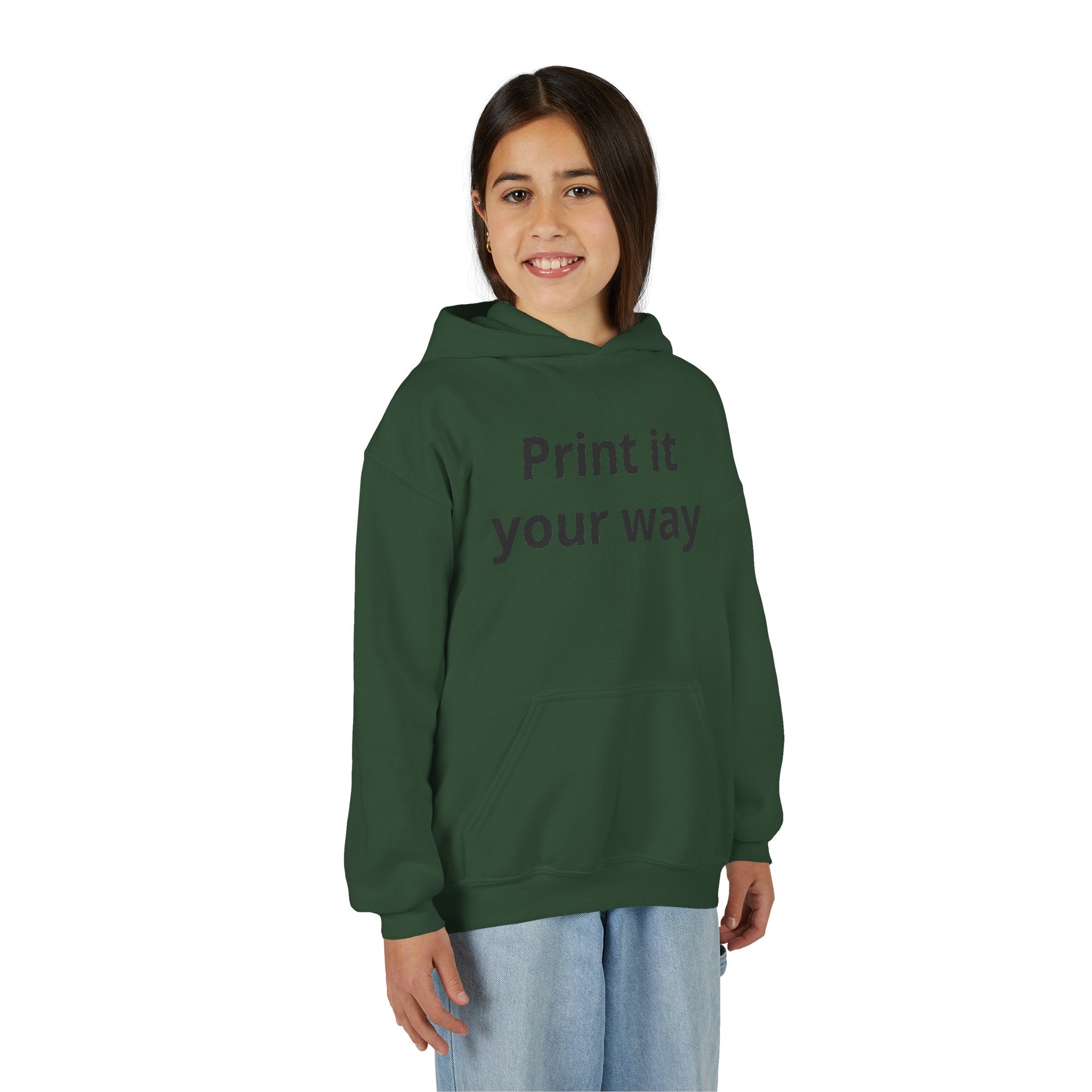 Hooded Sweatshirt Kids Print It Your Way | Custom Youth Hoodie