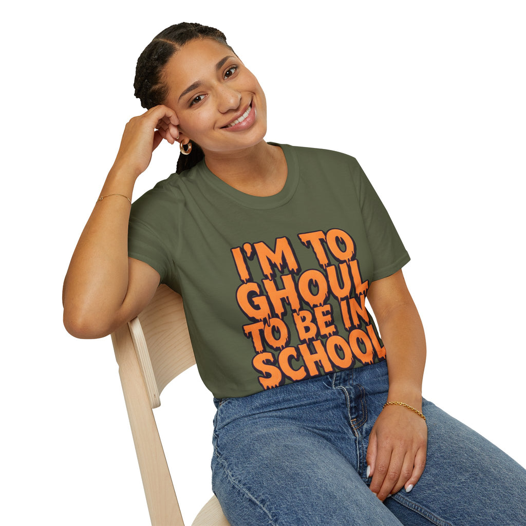 I'm Too Ghoul To Be In School T-Shirt | Halloween Funny Graphic Tee