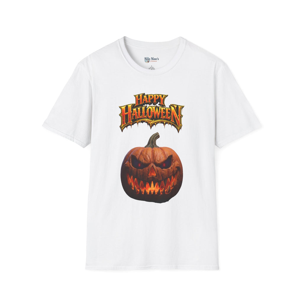 Happy Halloween Pumpkin T-Shirt | Jack-O'-Lantern Graphic Tee