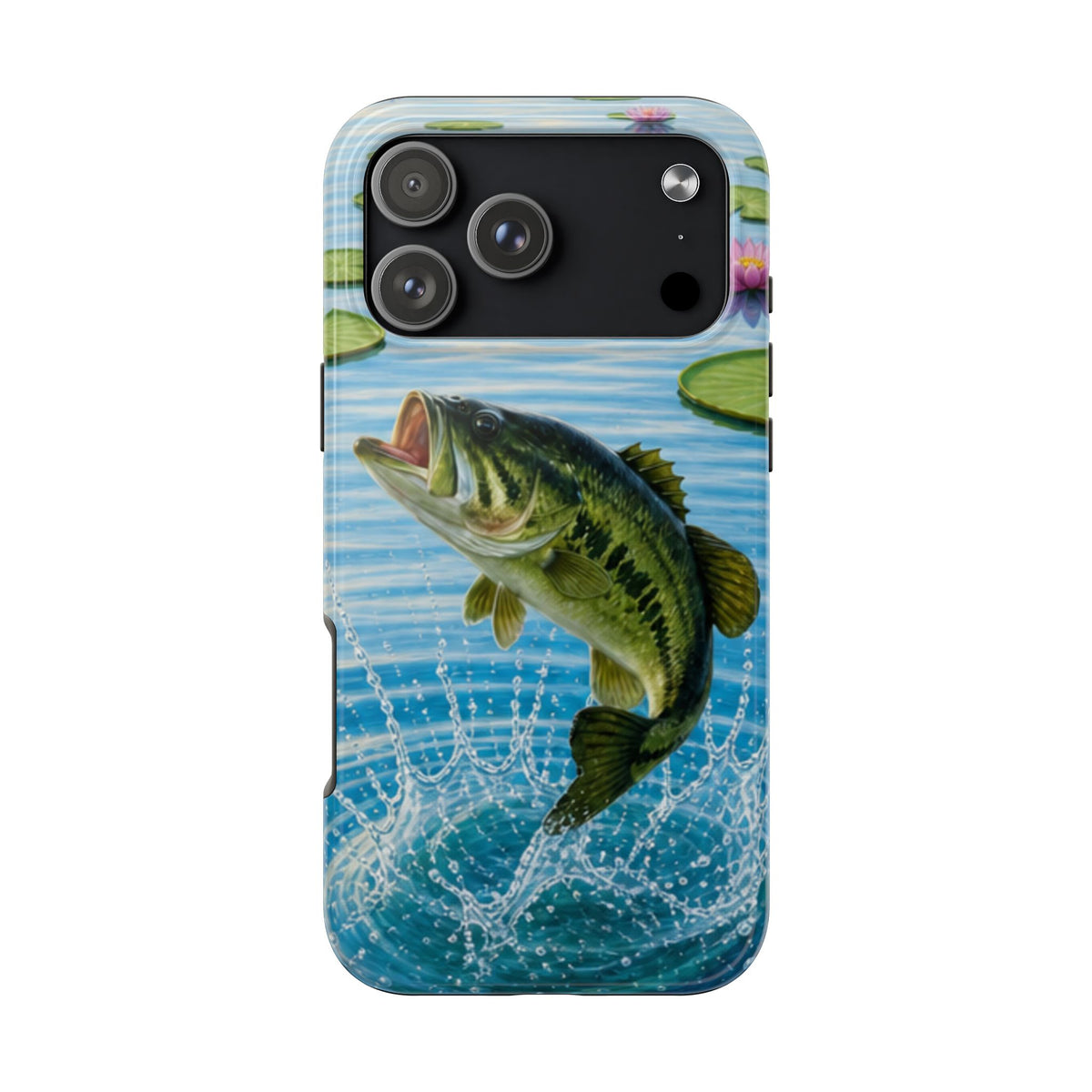 Largemouth Bass Jumping Phone Case | Tough Phone Case