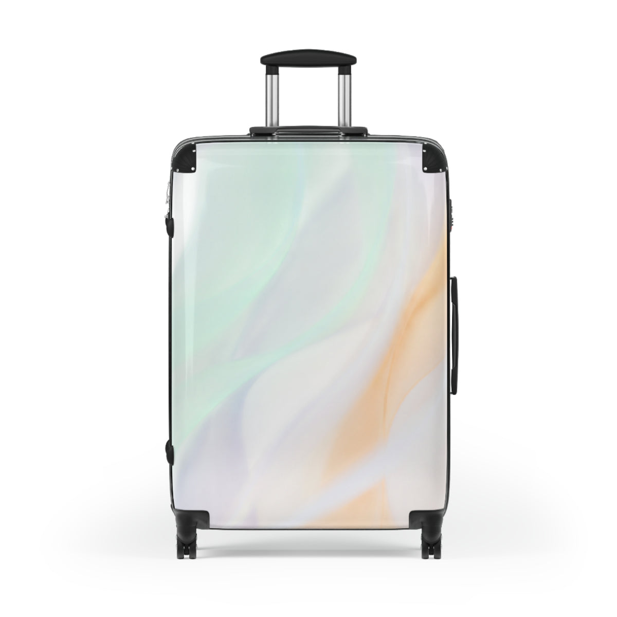 Suitcases/Abstract Swirl / Colorful Red, Blue & Gold Travel Luggage