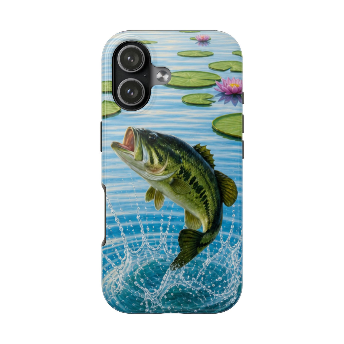 Largemouth Bass Jumping Phone Case | Tough Phone Case