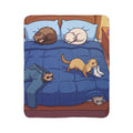 Ferret Fun/ Fleece Sherpa Blanket