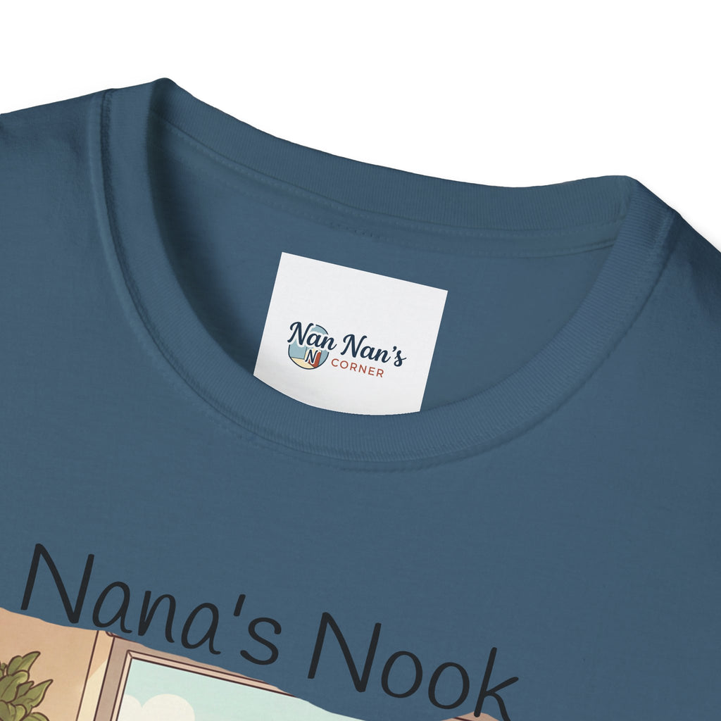 T-Shirt / "Nana's Nook: My Manager Has Whiskers" Cozy Grandma Cat Lover Tee