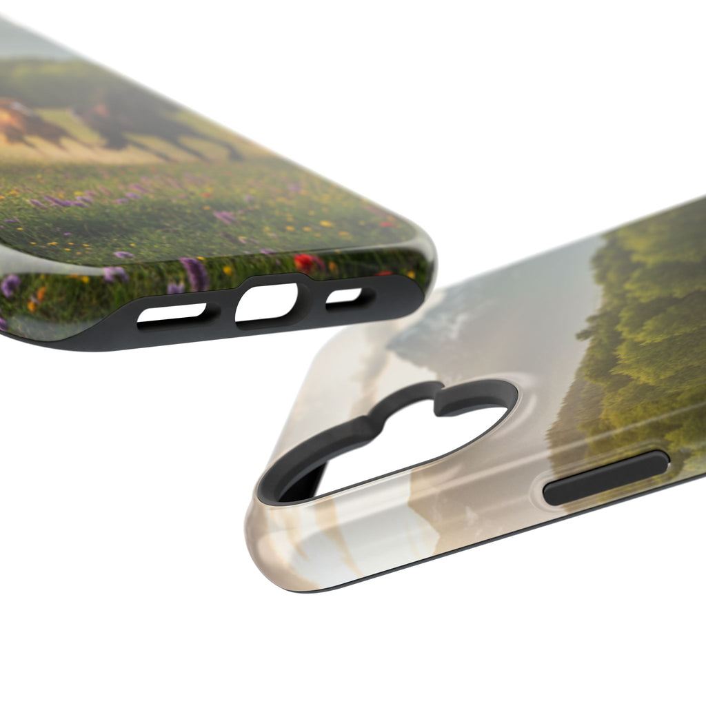 Running Horses Phone Case | Magnetic Impact-Resistant Case