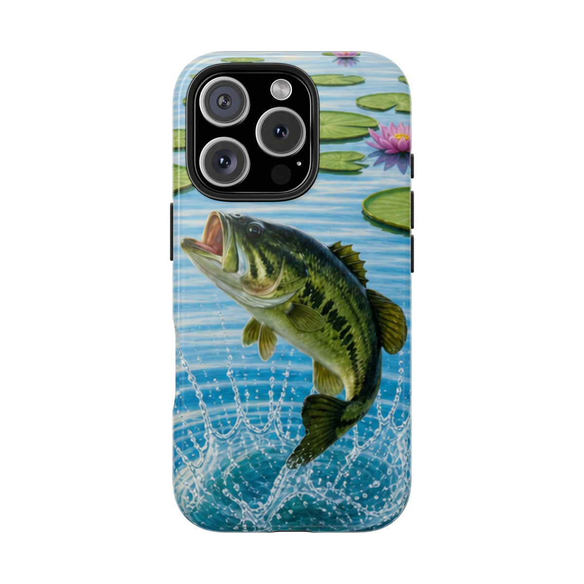 Largemouth Bass Jumping Phone Case | Tough Phone Case