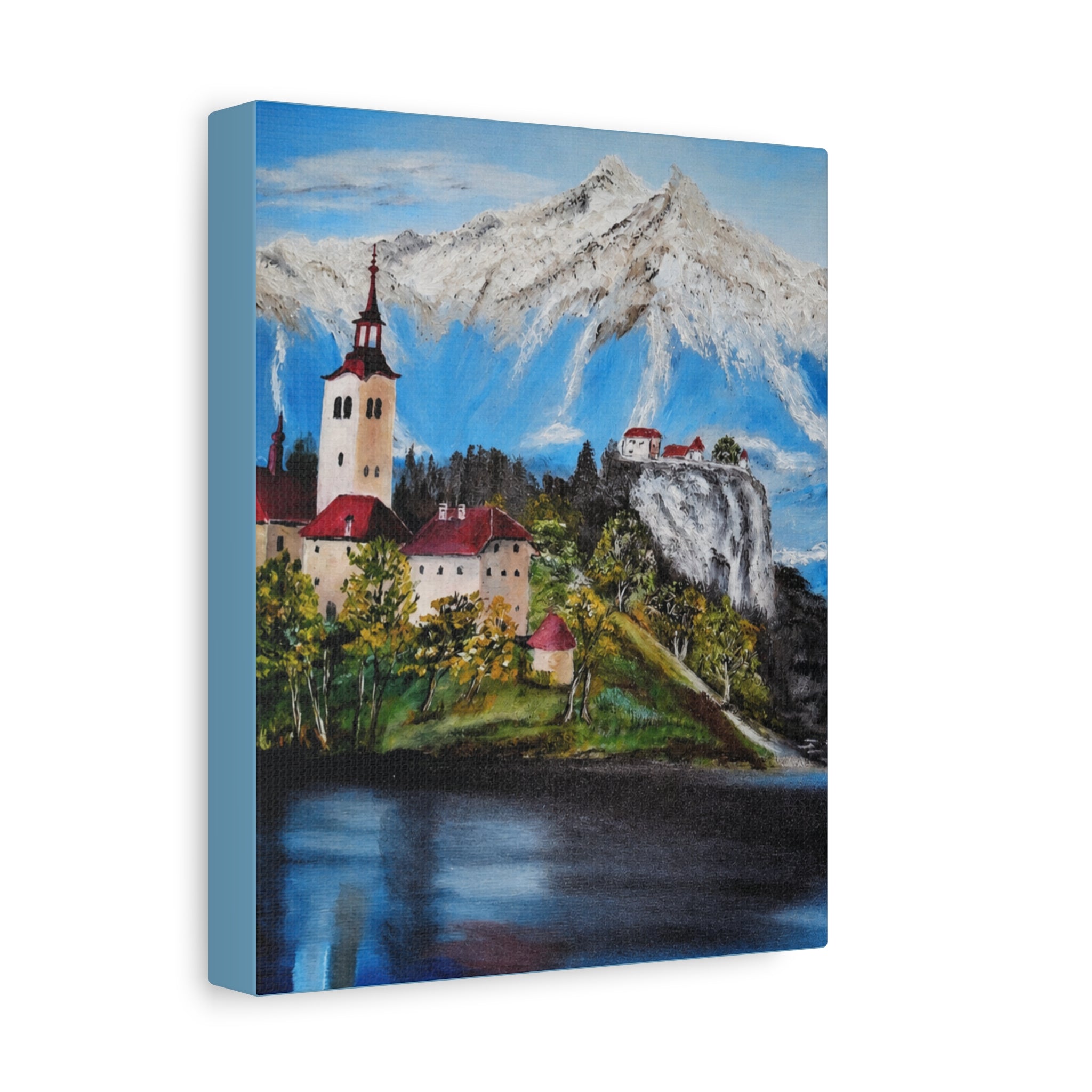 Alpine Village Landscape Canvas
