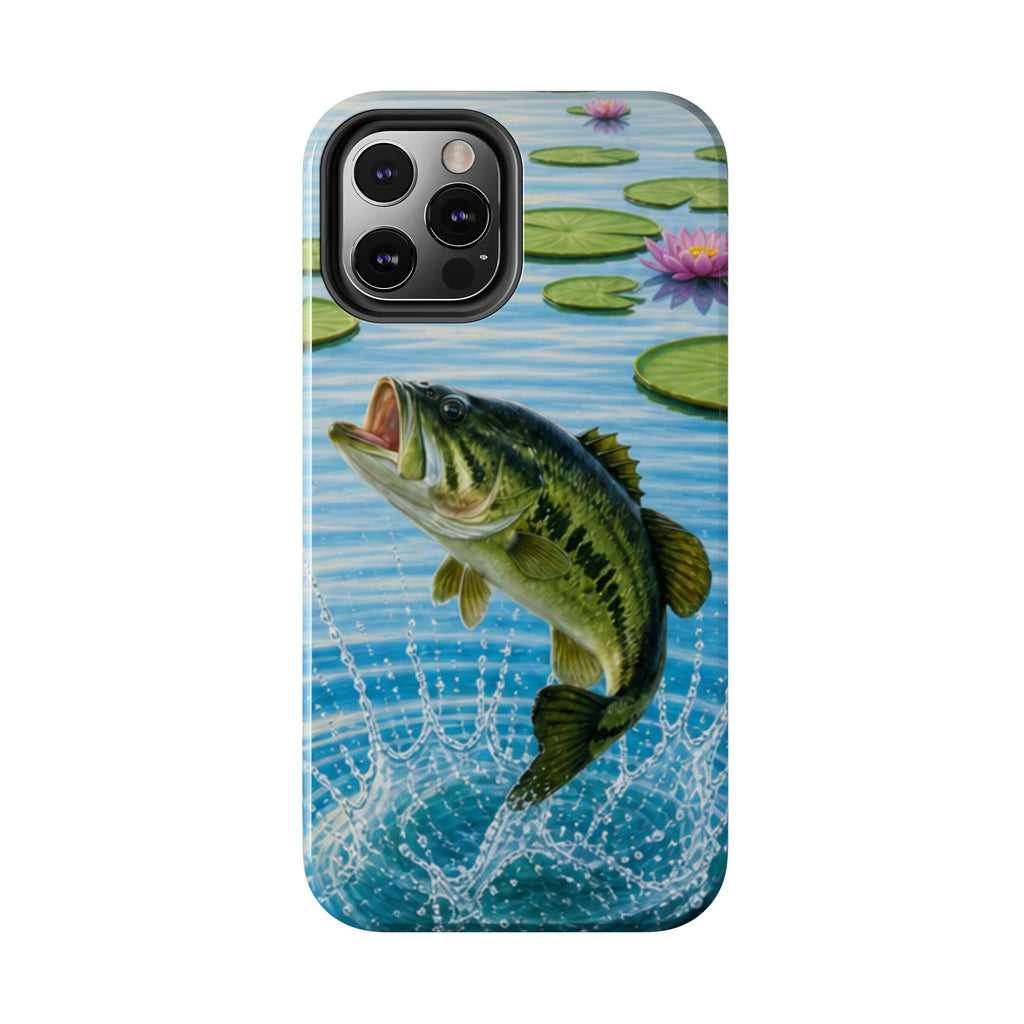 Largemouth Bass Jumping Phone Case | Tough Phone Case