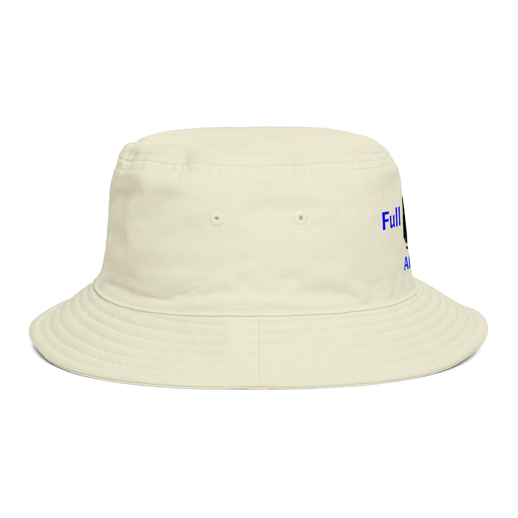 Full Steam Ahead train graphic Bucket Hat | steam locomotive motif