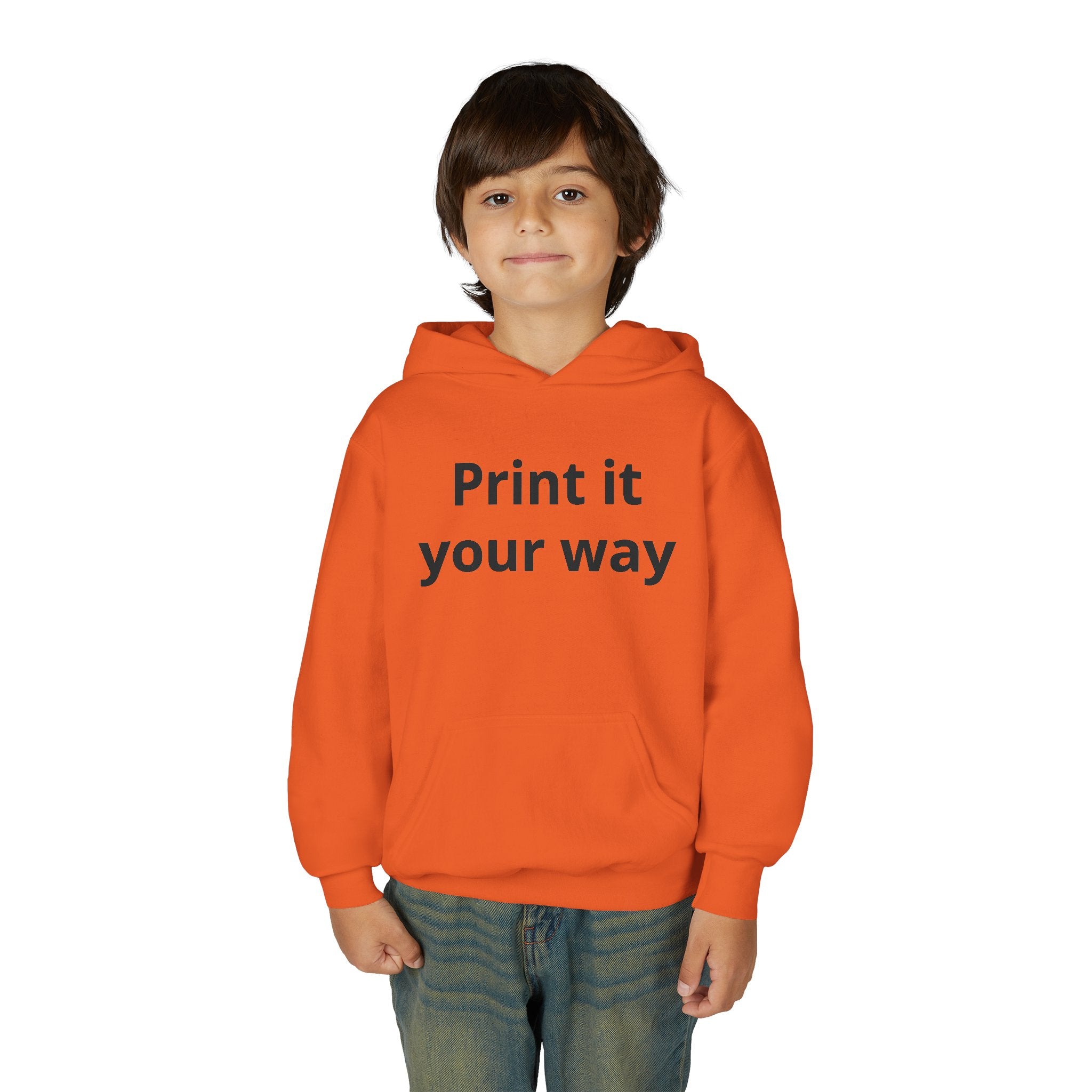 Hooded Sweatshirt Kids Print It Your Way | Custom Youth Hoodie