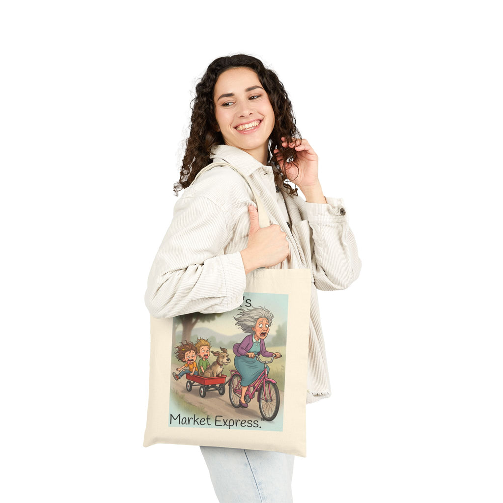 Tote Bag / "Mom Mom's Market Express" Funny Grandma Grocery Tote