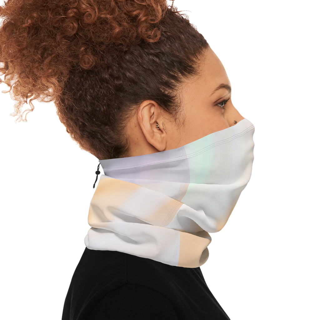 Soft Pastel Marble Neck Gaiter | Winter Neck Scarf