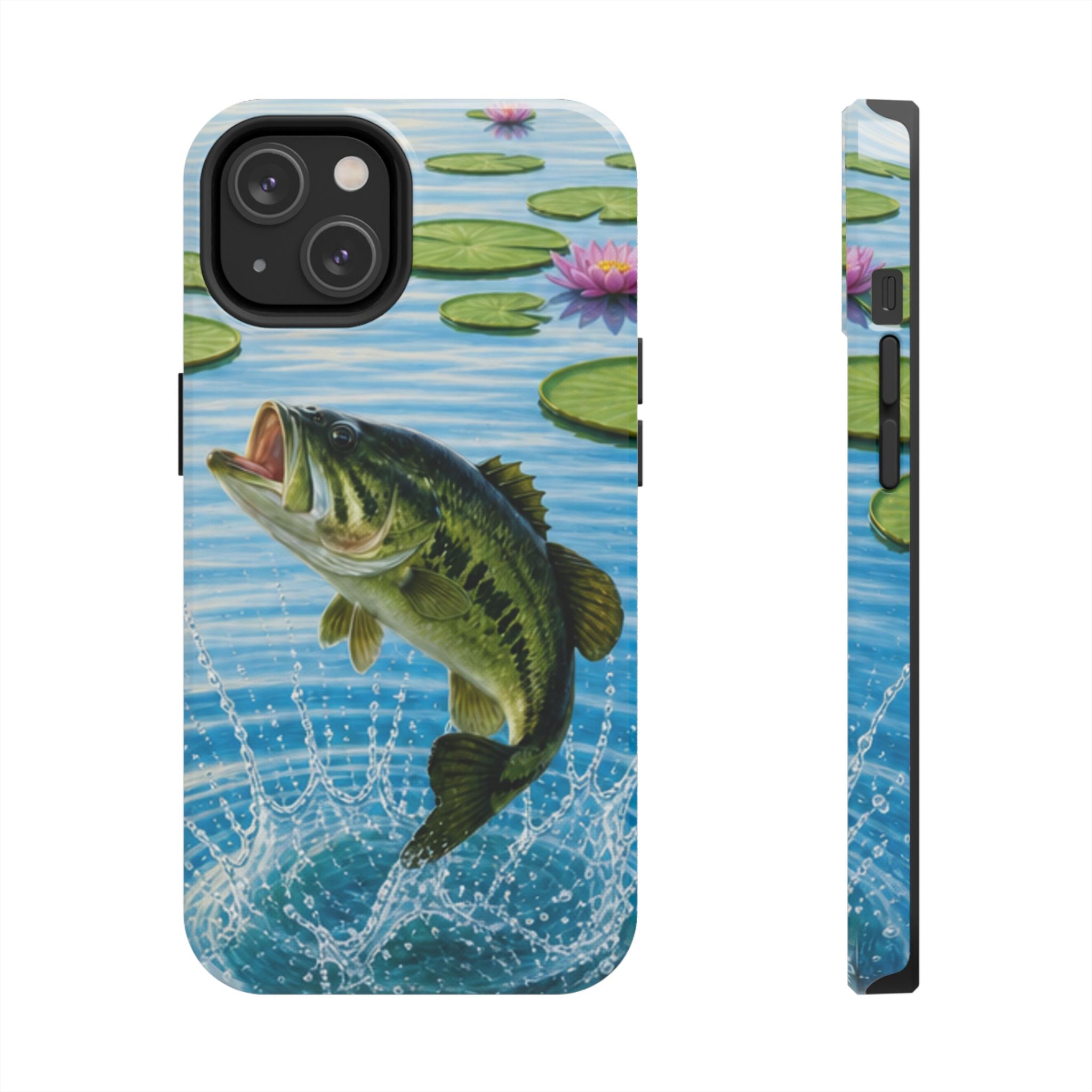 Largemouth Bass Jumping Phone Case | Tough Phone Case