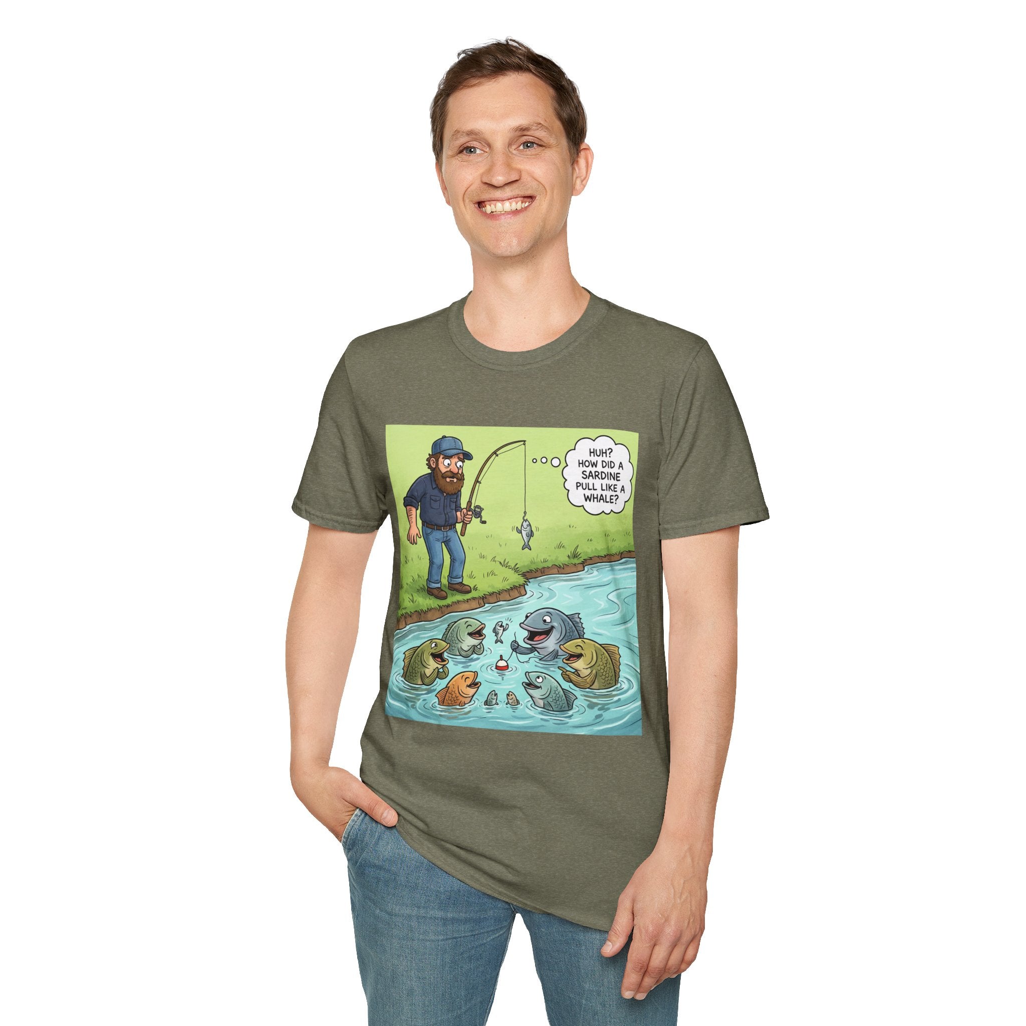 T-Shirt/Fishing Bass Cartoon | Funny Lure, Pond Fish