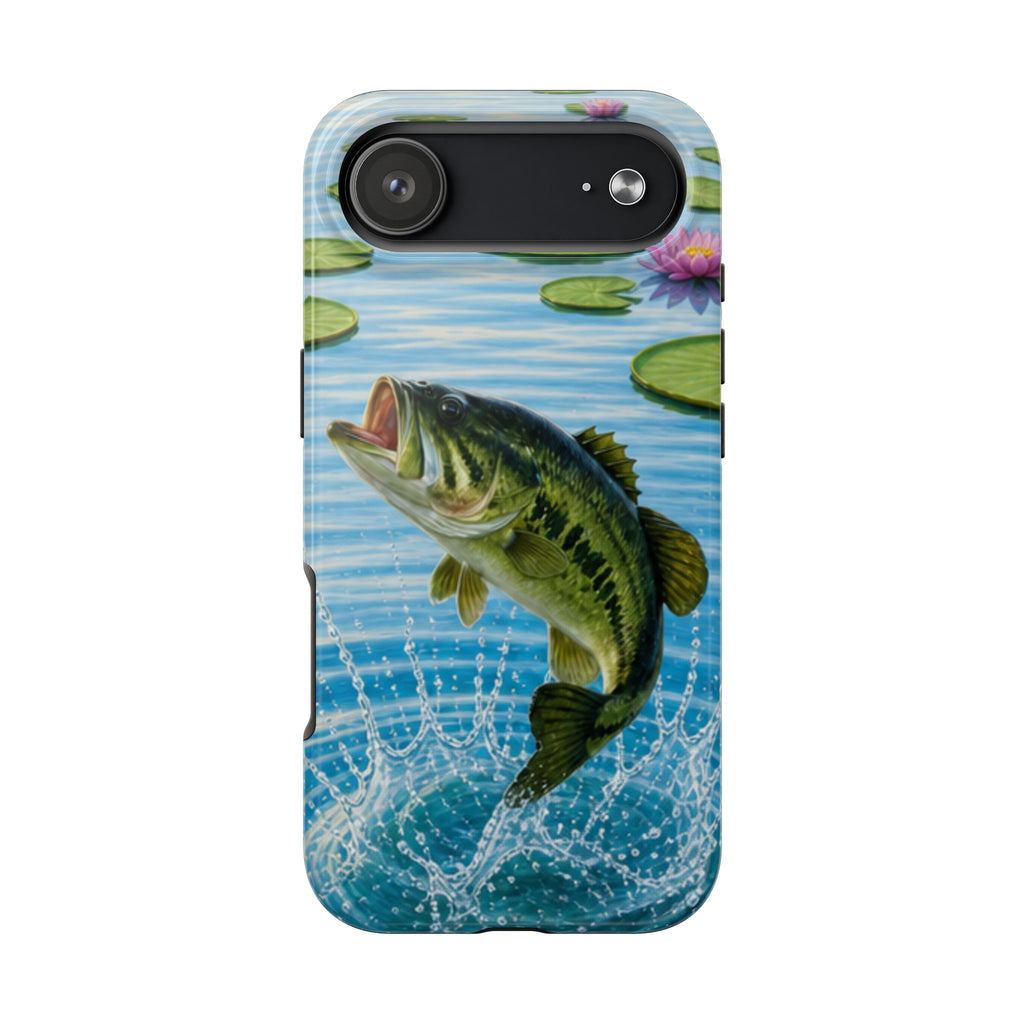 Largemouth Bass Jumping Phone Case | Tough Phone Case
