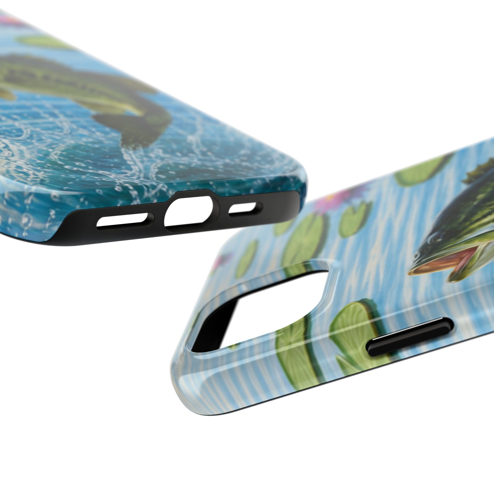 Largemouth Bass Jumping Phone Case | Tough Phone Case