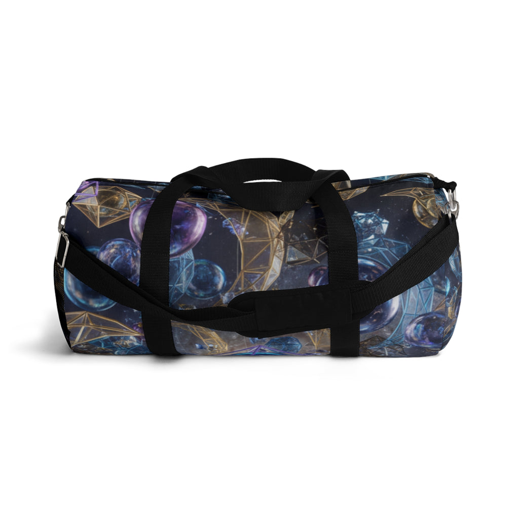 Duffle Bag Celestial Gems/ Moon and Crystal Pattern Travel Bag