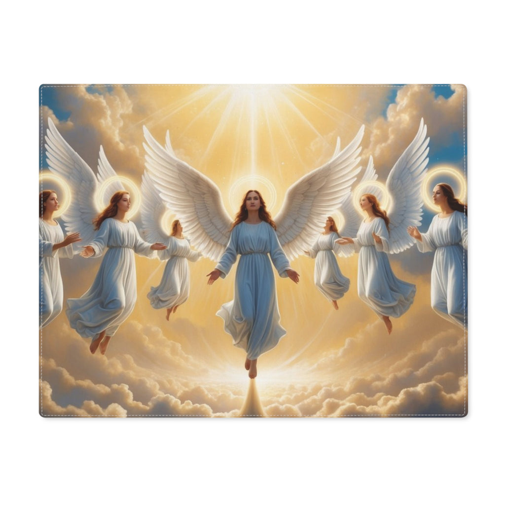 Angels with Heavenly Glow Placemat | Cotton Twill