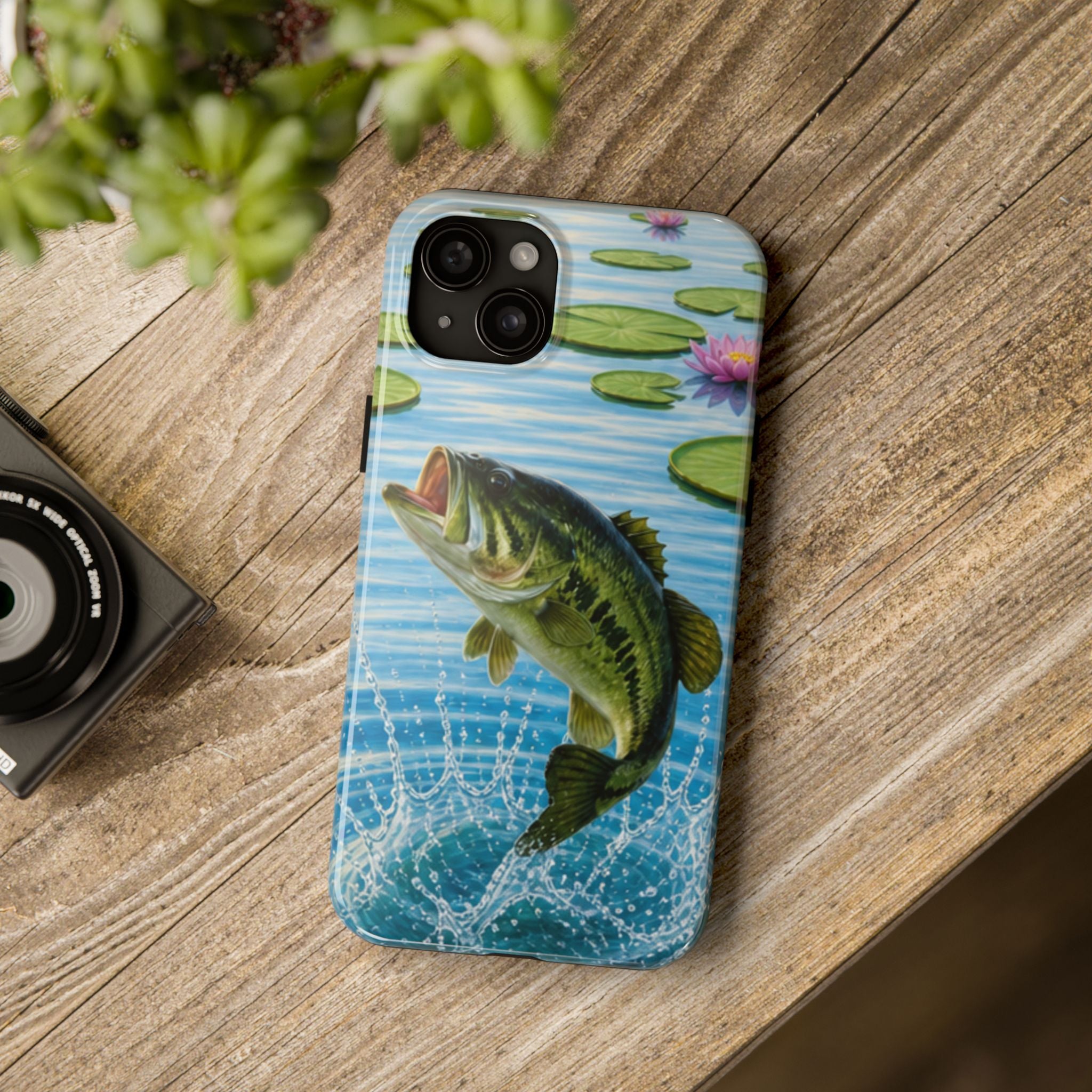 Largemouth Bass Jumping Phone Case | Tough Phone Case