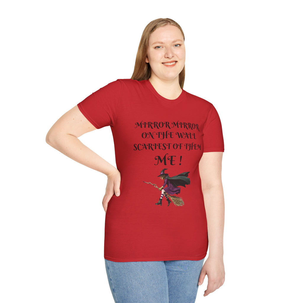 Mirror Mirror on the Wall Witch Illustration T-Shirt