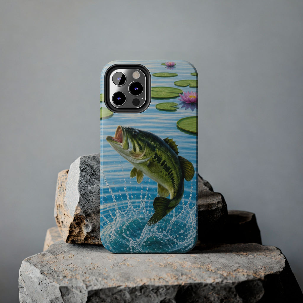 Largemouth Bass Jumping Phone Case | Tough Phone Case