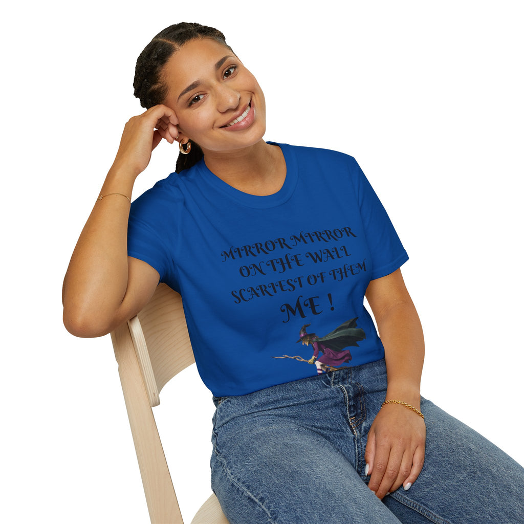 Mirror Mirror on the Wall Witch Illustration T-Shirt