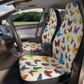 Colorful Butterfly Pattern Polyester Car Seat Covers | White Background