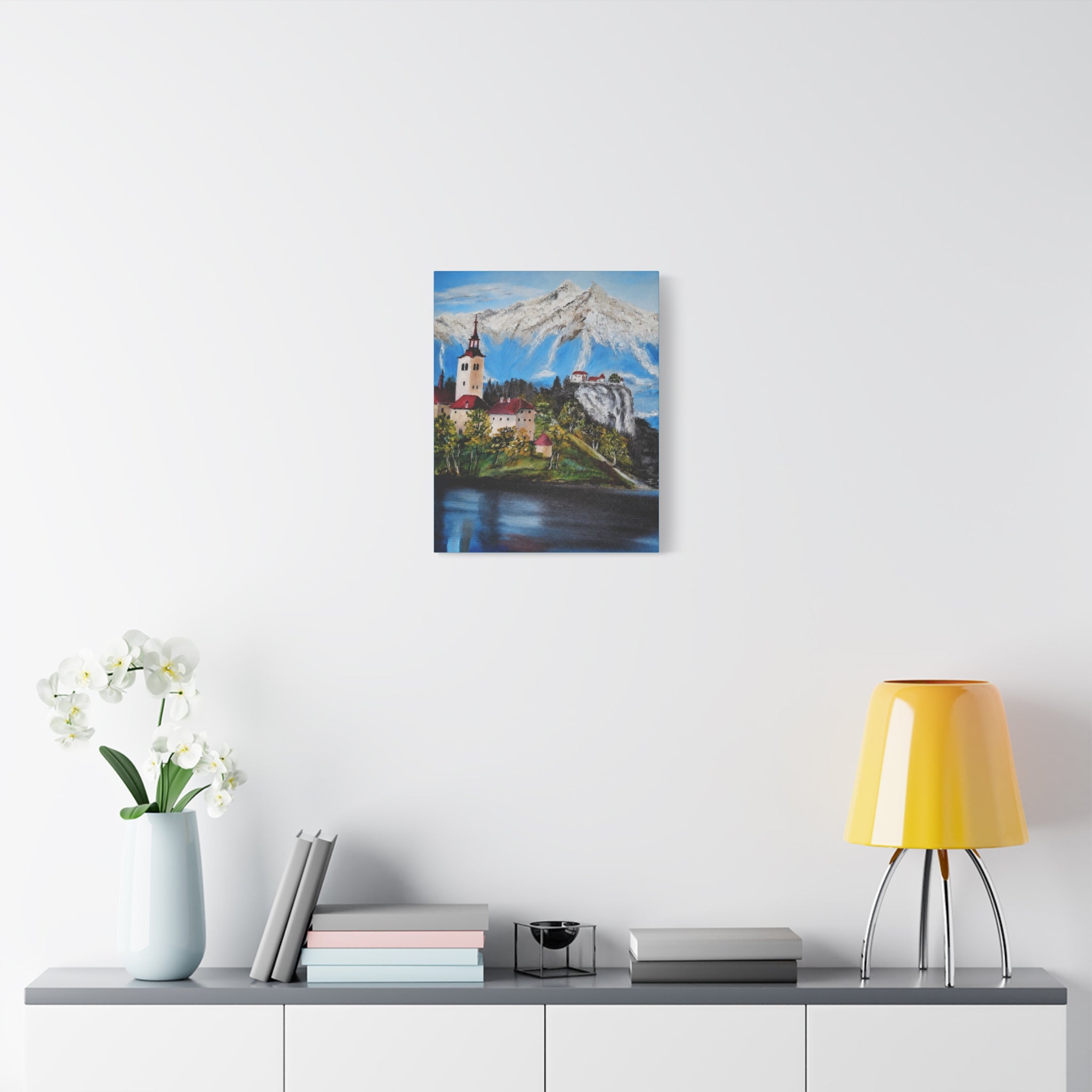 Alpine Village Landscape Canvas