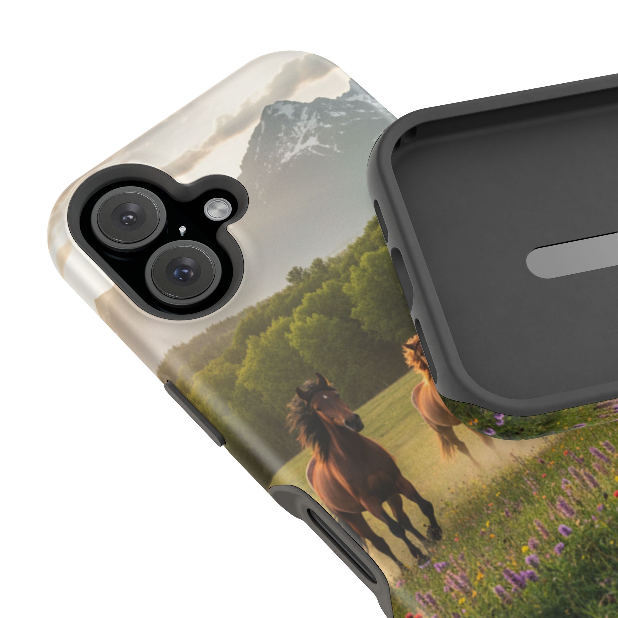 Running Horses Phone Case | Magnetic Impact-Resistant Case