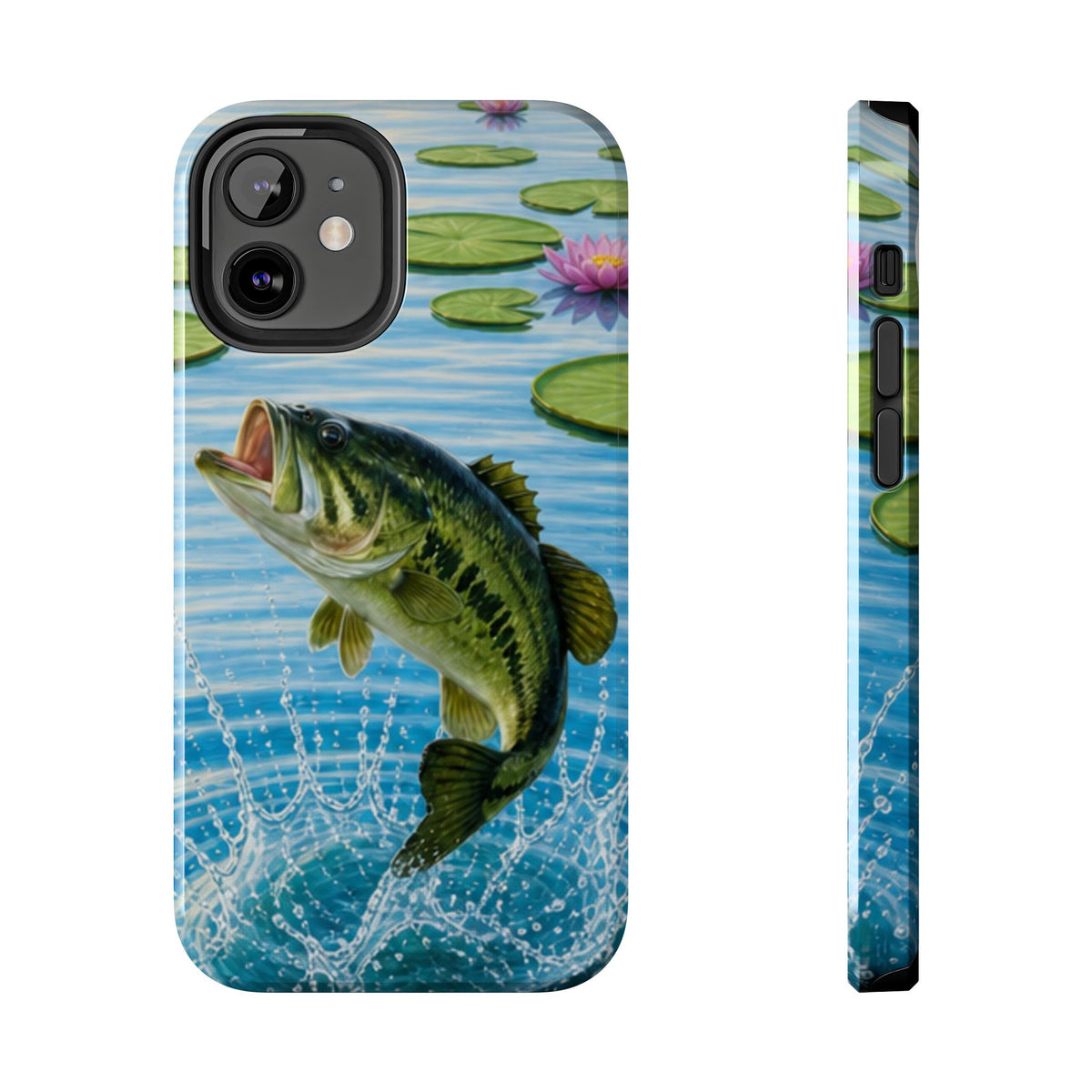 Largemouth Bass Jumping Phone Case | Tough Phone Case